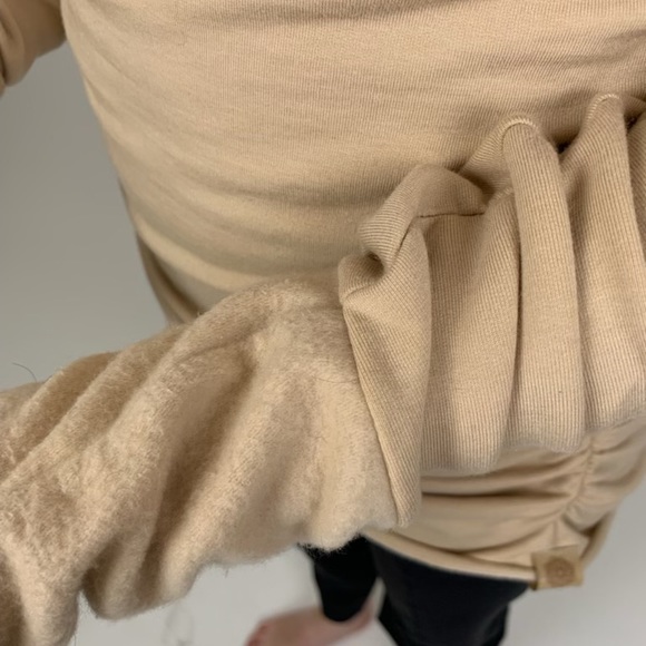 SOLD || Slow-Fashion Cowlneck Fleece Hoodie Sweater - NWOT - Picture 7 of 11